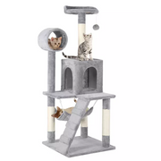 Cat Playing Large Indoor Condo Tree Castle House